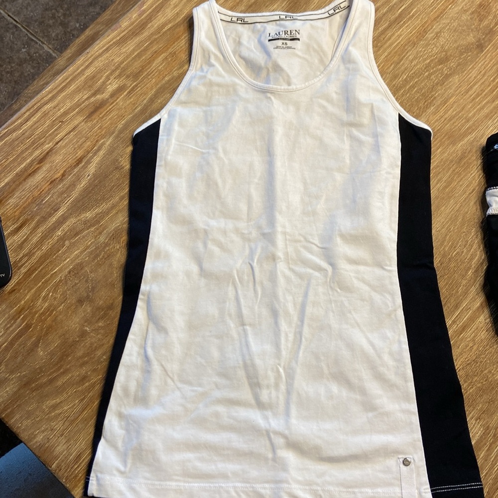Ralph Lauren active tank top white and black size XS perfect condition